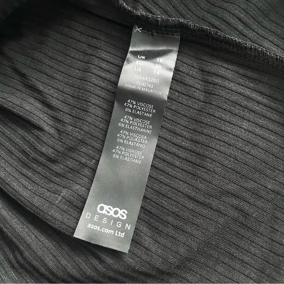 ASOS Fuller Bust Square Neck Long Sleeve RibKnit Crop Top - 14 - Picture 7 of 8